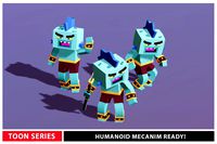 Fish Merman Toon Humanoid Series