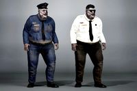 Fat Policeman Zombie