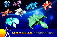 Sci-Fi Alien Modular Spaceship Astro Eagle