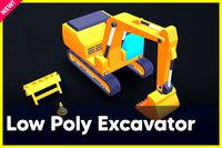 Low Poly Heavy Machinery Pack Demo