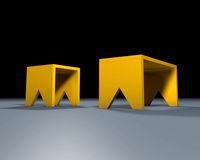 Yellow banquette - Wooden Stool