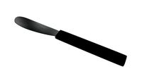 Shiny Iron Butter Knife with Plastic Handle