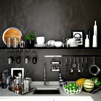 Kitchenware set with whiskey
