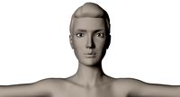 Female Body Polygonal Quads only