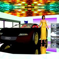Vehicle Cars Motors Show and Asian Girl