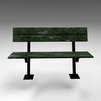 Damaged Urban Bench