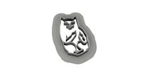 Skateboard cat stencil