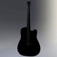 Low polly PBR Guitar