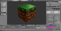 Bloco de terra realista do Minecraft