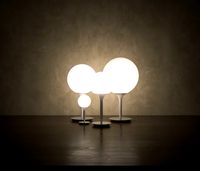 Blown glass table lamp