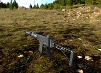 Rifle with holosight