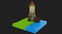 Medieval watermill