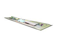 The concept of an autodrome of an architectural project for racing