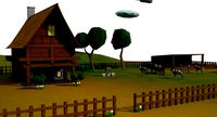 Cartoon Cottage Scene 1