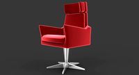 Velvet lounge chair
