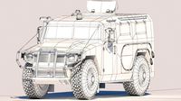 Military vehicle Gaz tiger 2230