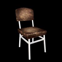 Sling Chair with leather seat