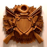 Coat of arms of the hunter CNC 3D model
