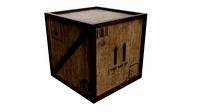 Wooden box crate