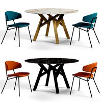 Calligaris sophia chair and jungle table