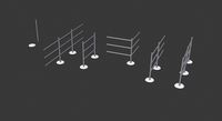Un-Textured low poly Railing