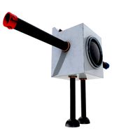 Rigged Washing Machine Robot