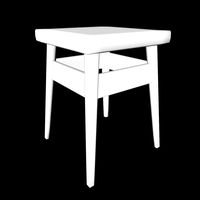 white stool