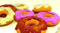 DONUTS low poly