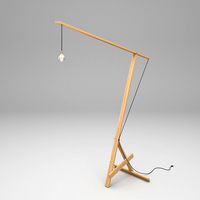 Wood Floor Lamp - Lampada a Stelo