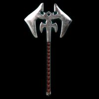 Realistic Medieval Runic War Axe