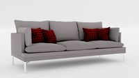 Contemporary Couch Designer 4K Texture model