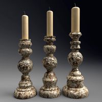 Decorative candlesticks with patterns