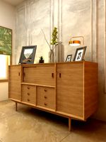 side board with decor