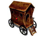 Wooden Toy Trailer