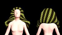 Shiny woman's hair