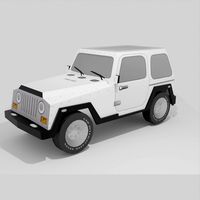 lowpoly car