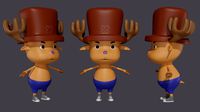 3D Modelling Character Chopper One Piece
