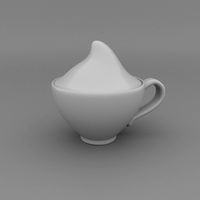 Teacup with Stylized Sugar