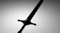 Elegant Dark Steel Sword