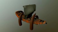 Ship with tentacle