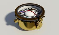 Airplane fuselage compass