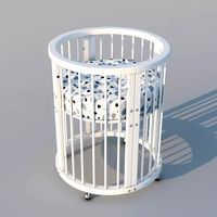 Baby bed child round crib