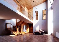 Leather Storage Bed in Bedroom Interior Setting