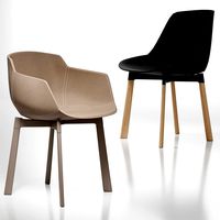 Flow Leather Chair and Sim