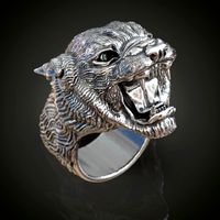 Panther big mens ring