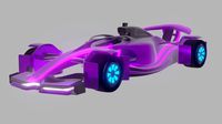 SCI FI Formula 1 Car | Purple