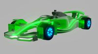 SCI FI Formula 1 Car | Green
