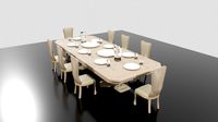 Dining table and chair set