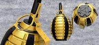 Frag gold grenade