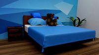 Realistic Bedroom Blue Theme